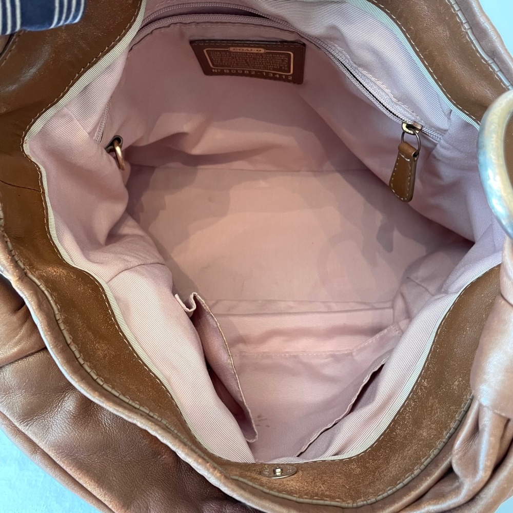 Coach Parker Cinnamon Rose Gold Shoulder Bag 13412 - Picture 8 of 12